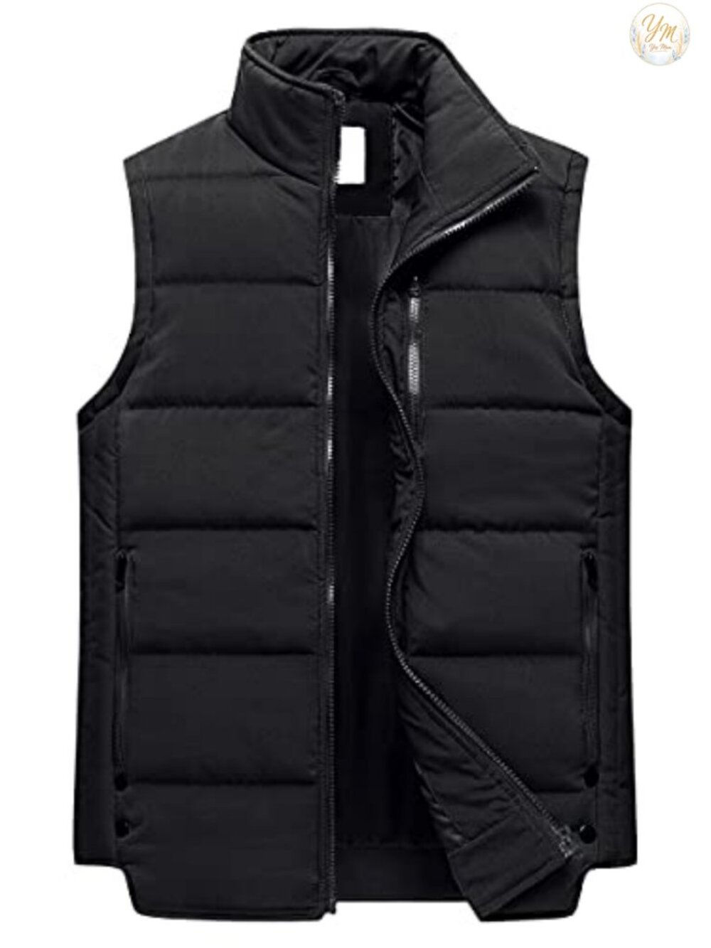 Chrisuno Women's Puffer Vest Quilted Stand Collar Sleeveless Outdoor Ski Vest